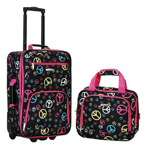 ~? Rockland Fashion Softside Upright Luggage Set, Expandible