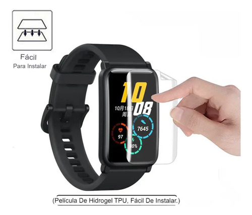 3 Micas Protectoras Hd Hidrogel Smart Watch Reloj A Medida