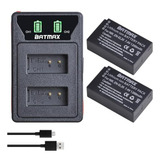 Cargador Usb Lcd Con Batería En-el20 (2-pack) Para Nikon. Co