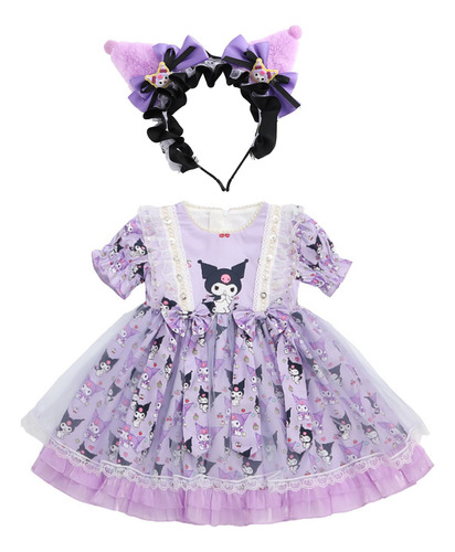 Vestido De Princesa Lolita De Sanrio Vestido Kuromi