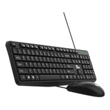 Kit De Teclado Y Mouse Qian Xie Alámbrico Qkx-20603 Negro