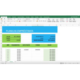 Planilha De Juros Em Excel, Empréstimo, Amortização, Sistema