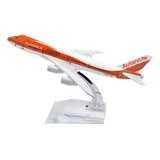 Avianca B747 Orange 16cms Metálico Escala 1:400