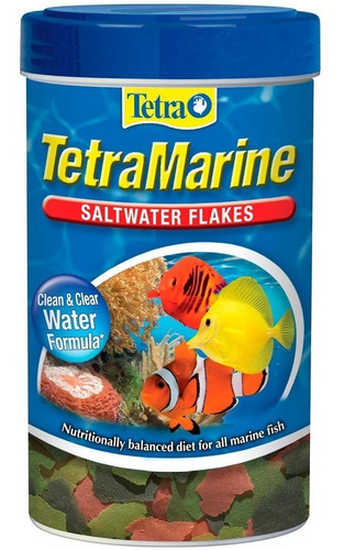 Tetra Marine Flakes 52g Alimento Para Peces Marinos Escamas