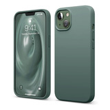 Funda Para iPhone 14 De Silicona Liquida + Vidrio