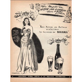 Cerveza Bavaria Antiguo Aviso Publicitario De 1950