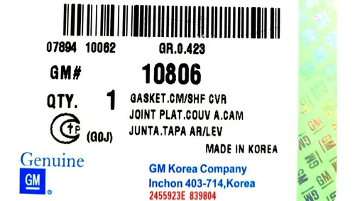 Juego Kit Empacadura Chevrolet Chevette 1.4 1.6 8v Original Foto 4