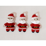 Papa Noel A Crochet (pack Por 3 Unidades)