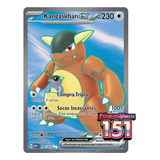 Carta Pokémon Rara Kangaskhan Ex Full Art Escarlate 151