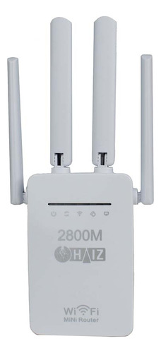 Roteador Amplificador De Wifi Haiz Repetidor De Sinal Hz-2800 Pix-link Lv-wr09 Branco 100v/240v