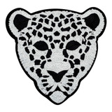 Parche Leopardo Plateado Lentejuelas