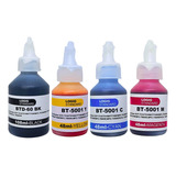 Pack 4 Tintas Para Brother Btd60bk 108ml Bt5001 Colores 48ml