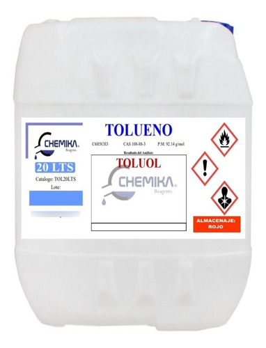 Tolueno, Toluol De 20lts Chemika