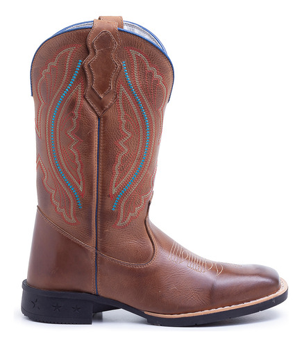 Bota Texana Feminina Country Em Couro Legitimo Premium Irvin