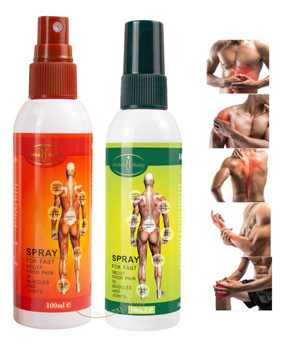 Pack Spray Alivio Rapido Dolor En Musculos Y Articulaciones