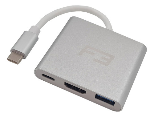 Adaptador Usb-c P/ Hdmi Usb 3.0 Galaxy S8 S9 S10 S20 S21 Dex