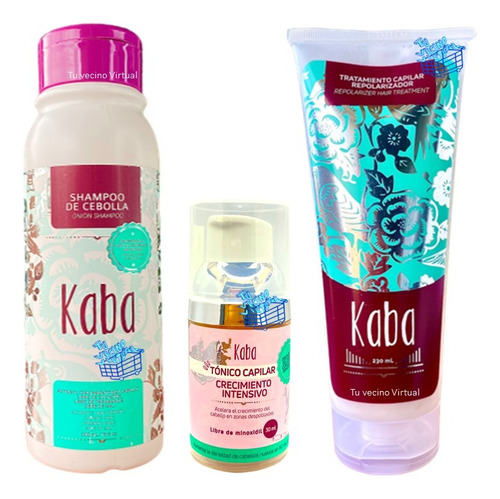 Kaba Shampoo, Tonico, Tratamien - mL a $258