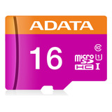 Tarjeta De Memoria Adata Ausdh16guicl10-ra1  Premier Con Adaptador Sd 16gb