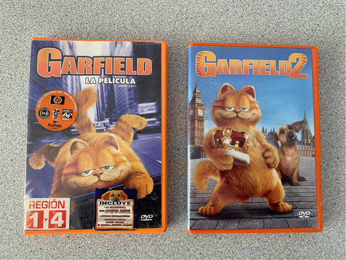 2 Peliculas Garfield Dvd Latino Originales