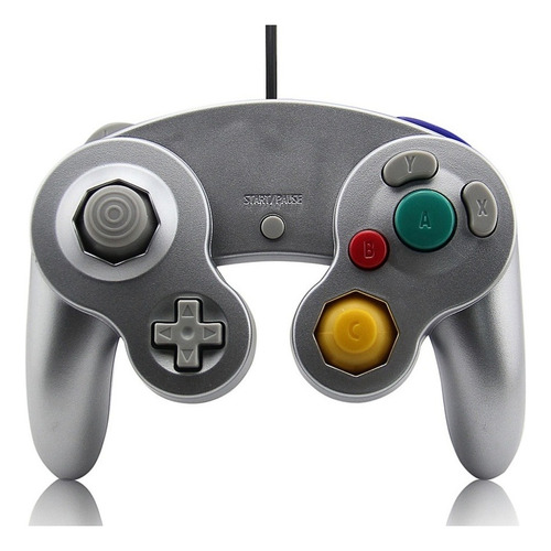 Control Joystick Teknogame Compatible Con Gamecube Plata