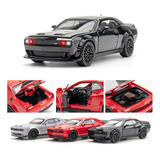 Dodge Challenger Srt Hellcat Redeye Miniatura Metal Car 1/32