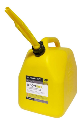 Bidón Combustible Plástico Con Surtidor Aquafloat 20 Lts Rex