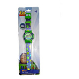 Reloj Buzz Lightyear Toy Story De Licencia Verde Niño Niña