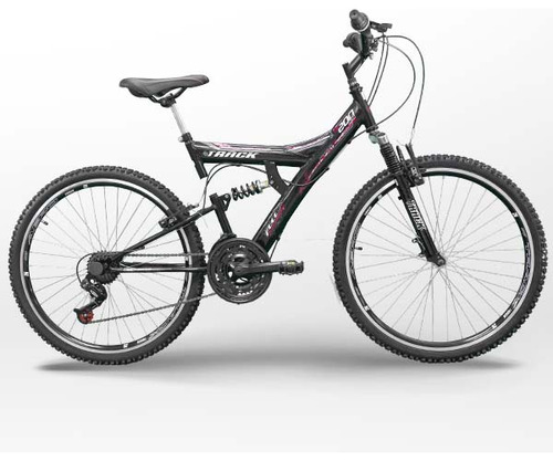 Bicicleta Aro 26 Feminina Bike Dupla Suspensão Tb 200