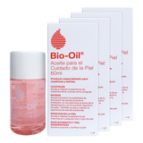  Bio Oil Aceite Contra Estrías Embarazo 4 Unid X60ml (240ml)