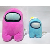 Lote 2 Peluches Toikido Among Us Innersloth Huevo Rosa 9  
