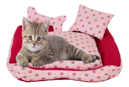 Cama Caminha Pet Berço Estampada P/ Cães Gatos Pequeno Porte