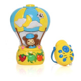 Brinquedo Infantil Projetor Balão Da Dican Amarelo E Azul