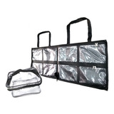 Kit Bolsa Porta Esmaltes + Frasqueira Pvc Transparente 