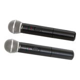 Microfono Doble Inalambrico Profesional Uhf Parquer Wr-15d