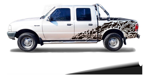 Calco Ford Ranger 1998 - 2012 Alpinestar Juego Laterales