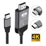 Cabo Adaptador Hub Usb-c Para Hdmi 4k 60hz 1,5m