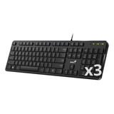 Pack X3 Teclados Usb Para Pc Slim Multimedia Genius M 200