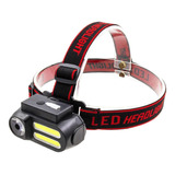 Lanterna Cabeça Recarregavel Triplo Led T6 + 2 Cob - 15000lm