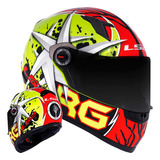 Capacete Ls2 Ff358 Renato Garcia Yellow Red