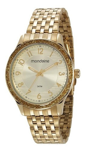 Relógio Mondaine Feminino Classic Dourado 53649lpmvde1