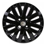 Taza Vw Gol Trend Negra Rodado 14 + Logo