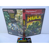 Caixa Vazia C/ Manual Hulk Ultimate Destruction Ps2 S/ Jogo