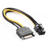 Adaptador Cabo Vga Pci Express 6 Pinos Para Sata Macho Fonte