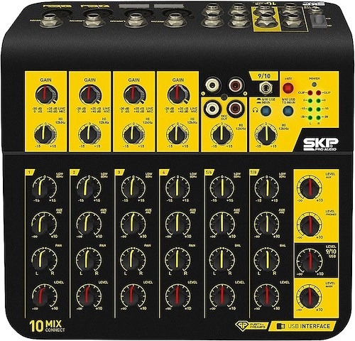 Consola Skp Mix Connect 10 Canales Con Interface Usb Parapc 