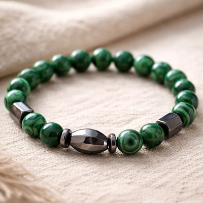 Pulsera Turmalina Y Hematite- Piedras Naturales Energias | Envío gratis