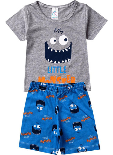 Conjunto Infantil Menino Pijama Camiseta + Short Poofy G1