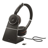 Jabra Evolve 75 Audífonos Estéreo Uc  Soporte De Carga Negro