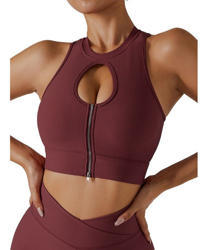 1 Sujetador Hueco De Yoga Deportivo Sexy For Mujer