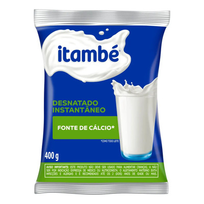 Leite Pó Instantâneo Desnatado Itambé Pacote 400g | MercadoLivre