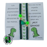 Pulseras Duo Iman De Corazon Dinosaurio Amor Parejas Amistad